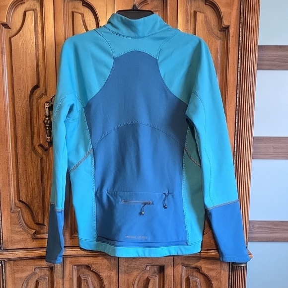 Pearl Izumi Turquoise and Navy Full-Zip Jacket - Picture 3 of 3